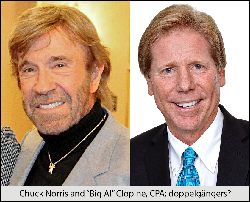 Chuck Norris and Alan Clopine: doppelgängers?