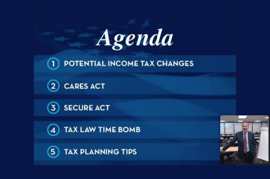 2020 End Of Year Tax Planning